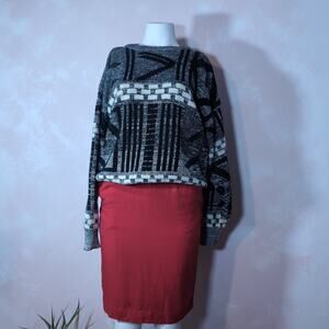 vintage 90s pattern sweater, m'jes, size medium